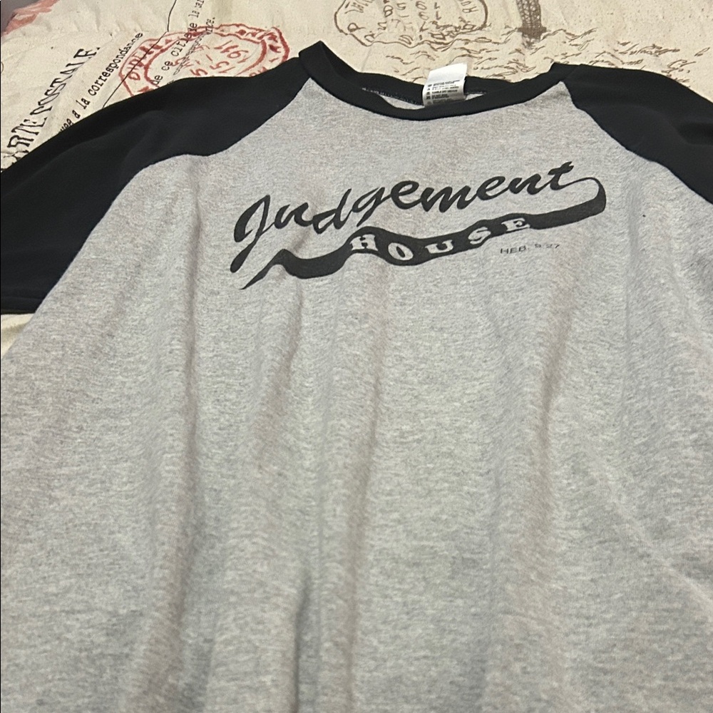 Anvil Black and Gray Graphic Tee